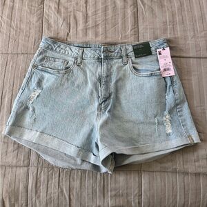 Women's Light Blue Denim Shorts